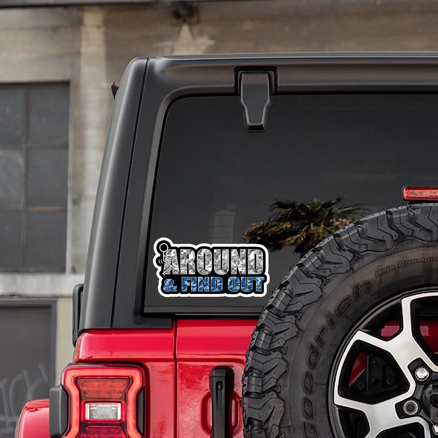 F Around & Find Out Sticker - Funny Stick Figure, 6