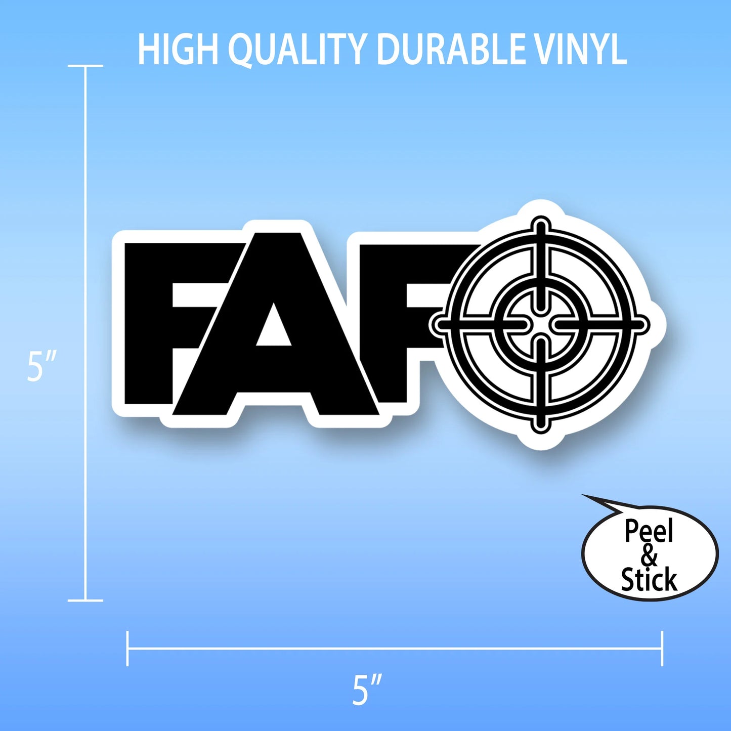FAFO Crosshair Sticker