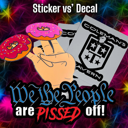 What's the Difference Between a Sticker and a Decal?