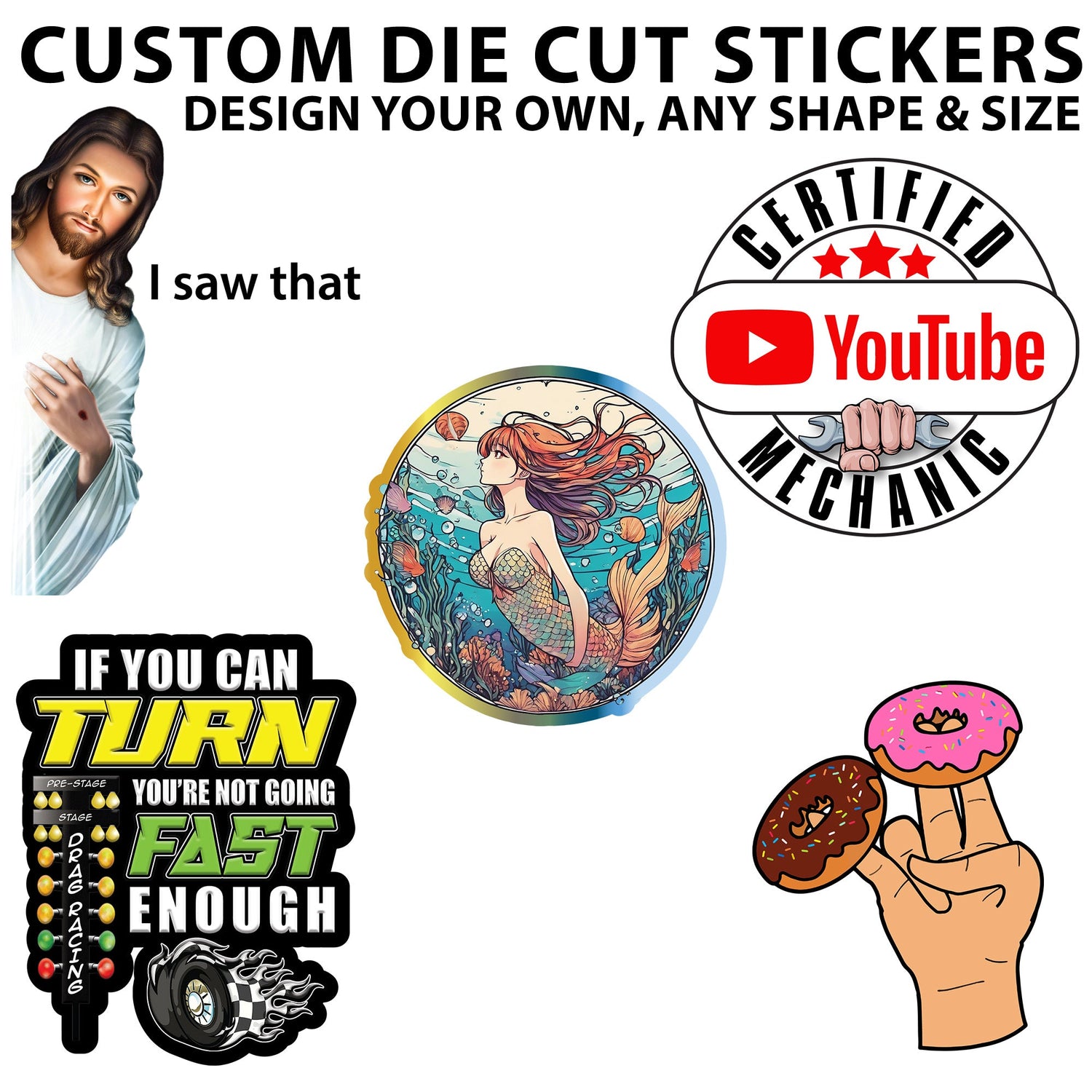 Create Your Perfect Custom Stickers in Any Size and Shape