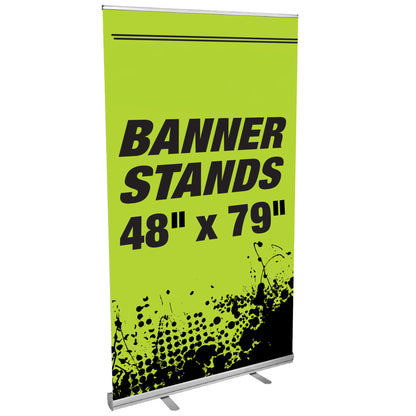 Retractable Roll-Up Banners with Stand –