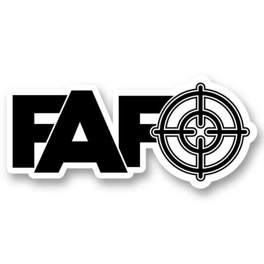 FAFO Crosshair Sticker