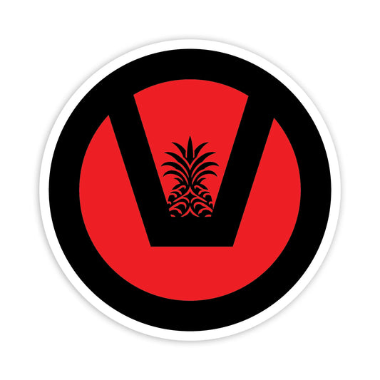 Swinger Symbol The Swing with Pineapple - Discreet 6 Sticker for Cars, Laptops, and More